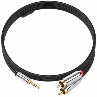 STEREO MALE TO RCA STEREO M 6FT - BLACK