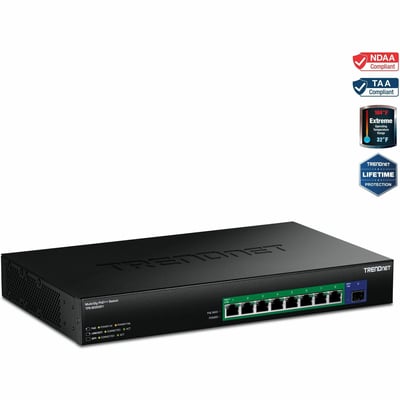 9-PORT 2.5G GAN POWER POE++ SW ITCH WITH 10G SFP+ PORTS 480W