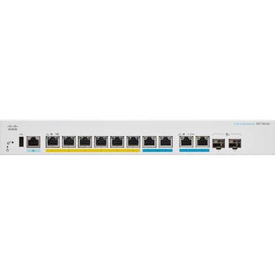 CBS350 MANAGED 2-PORT 2.5GE, 6-PORT GE, POE, 2X10G COMBO