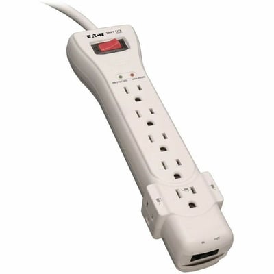 Tripp Lite by Eaton Protect It! 7-Outlet Surge Protector 7 ft. (2.13 m) Cord 2520 Joules Fax/Modem Protection RJ11