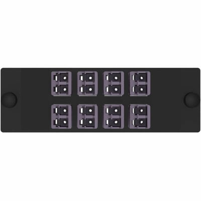 Panduit Opticom Keyed G-Violet/Non-Keyed FAP, OM4, 8 LC Duplex