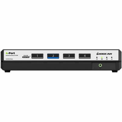 4-PORT SINGLE VIEW TRUE UNIVERSAL (DP/HDMI) SECURE KVM
