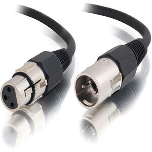 25FT PRO AUDIO CABLE XLR M/F BLACK VALUE