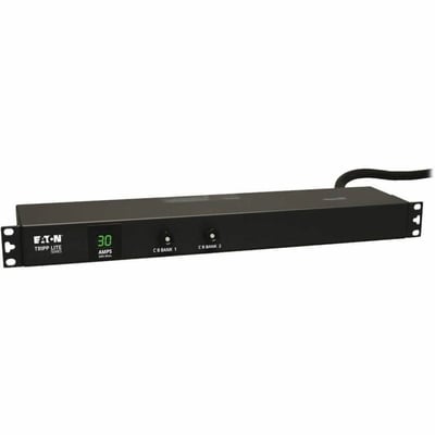 Tripp Lite by Eaton PDU 2.9kW Single-Phase Local Metered PDU 120V Outlets (12 5-15/20R) L5-30P 15 ft. (4.57 m) Cord 1U Rack-Mount