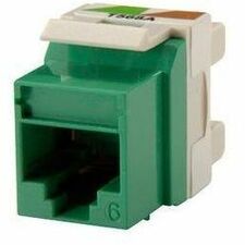 Ortronics TechChoice 6 Keystone Jack, Green, 25pack