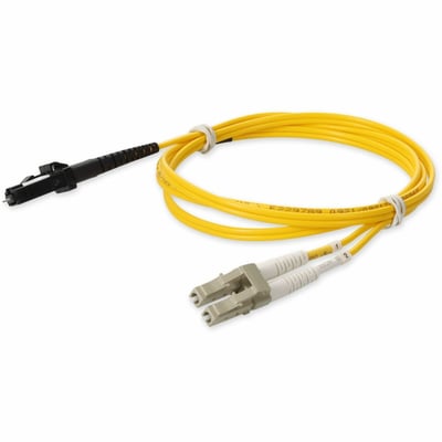 AddOn 1m LC to MT-RJ Yellow OM4 Duplex OFNR (Riser-Rated) Fiber Patch Cable