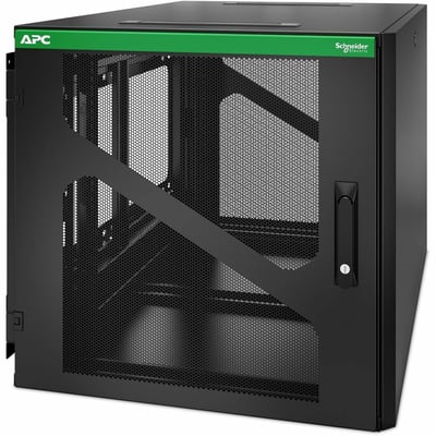 APC NETSHELTER 12U WALLMOUNT RACK ENCLOSURE CABINET SIDE MOUNT UPS DEPTH