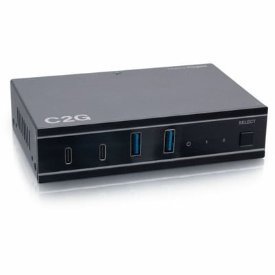 C2G 2X4 USB-C SWITCH USB 3.2 GE 2 USB-C TO 2 USB-C AND 2 A PORTS
