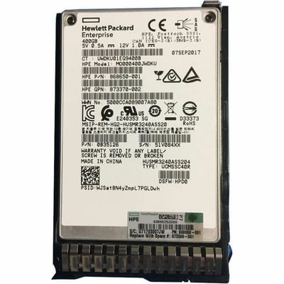 KIT HP G8 G9 400GB 2.5 SAS 12G MU SSD