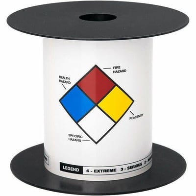 4INX6IN TT NFPA COLOR DIAMONDS WHITE LABEL (USE BMSLPR03XX INK