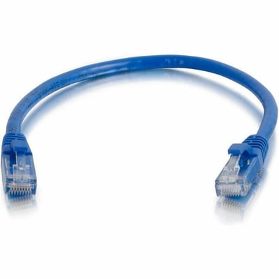 Quiktron 20Ft Q-Series Cat6A Snagless (UTP) Ethernet Network Patch Cable, CM Rated - Blue