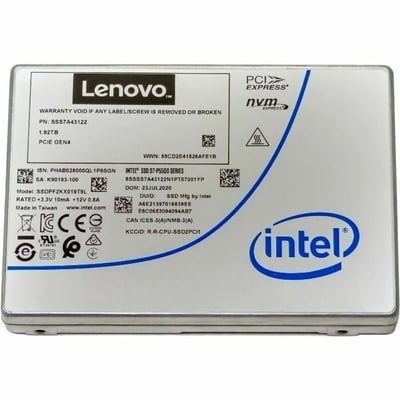 Lenovo D7-P5500 7.68 TB Solid State Drive - 3.5" Internal - U.2 (PCI Express NVMe 4.0 x4) - Read Intensive