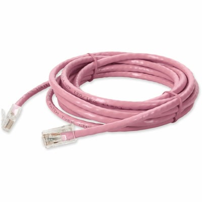 AddOn 7ft Pink CAT 6 PVC Ethernet Cable Non-Booted RJ-45 M/M