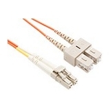 30 METER LC-SC OM1 1GIG FIBER OPTIC CABLE, ORANGE, OFNR, 62.5/125 FIBER, MULTIMO