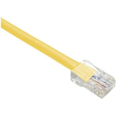 UNC CAT6 PATCH CABLE, 04 FT YELLOW WITH BOOTED. HIGH-PERFORMANCE CAT6 ETHERNET C