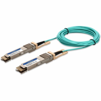 AddOn Arista Networks&reg; Compatible TAA 400GBase-AOC QSFP-DD to QSFP-DD Low Power Active Optical Cable (850nm, MMF, 5m)