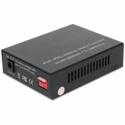 AddOn 10/100/1000Base-TX(RJ-45) x2 to 1 Open SFP Port POE (15W) Media Converter