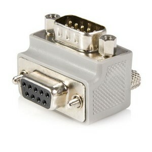 StarTech.com Serial adapter cable - Type 2 - right angle DB9 (m) -DB9 (f) - Serial ATA