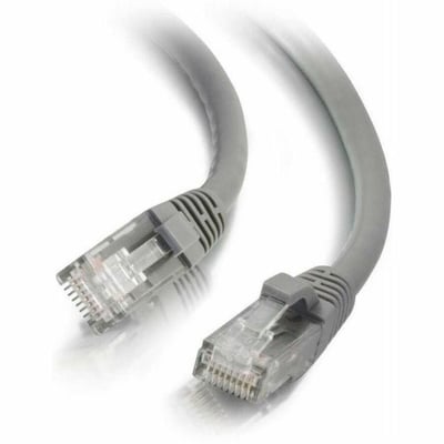 Quiktron 3Ft Q-Series Cat6A Snagless (UTP) Ethernet Network Patch Cable, CM Rated - Grey