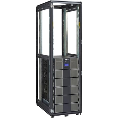 Eaton 9PXM 12kVA 10.8kW 208-240V N+1 Modular Scalable Online Double-Conversion UPS, Hardwired Input, 8x 5-20R, 2 L6-30R, 2 L6-20R, 2 L14-30R Outlets, 21U