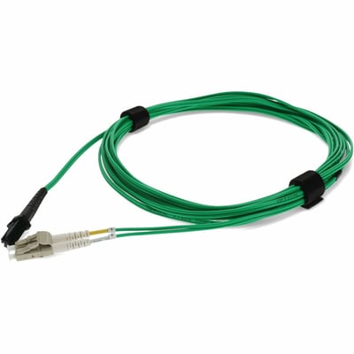 AddOn 8m LC to MT-RJ Green OM1 Duplex OFNR (Riser-Rated) TAA MMF Fiber Patch Cable