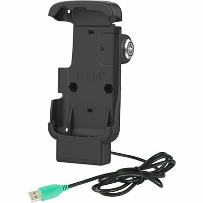 RAM Mounts Locking Form-Fit Powered Dock for Zebra TC22 & TC27 with Boot