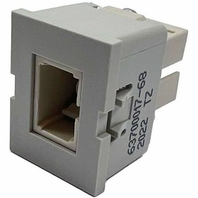 Ortronics TracJack Module, 1-SC Simplex Multimode, Beige Adapter, Light Gray Housing