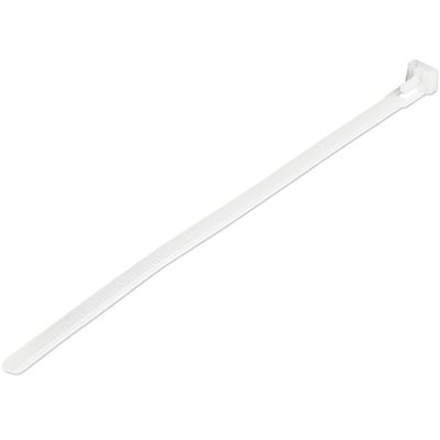 4XEM 250 Pack 6" Cable Ties - White Medium Nylon/Plastic Zip Tie