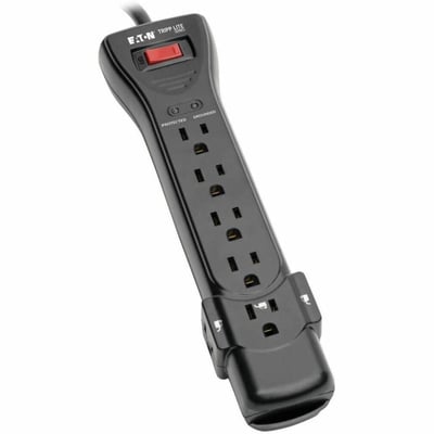 Tripp Lite by Eaton Protect It! 7-Outlet Surge Protector 25 ft. Cord 2160 Joules Black Housing