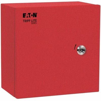 Tripp Lite by Eaton SmartRack Outdoor Industrial Enclosure with Lock - NEMA 4, Surface Mount, Metal Construction, 10 x 10 x 6 in., Red
