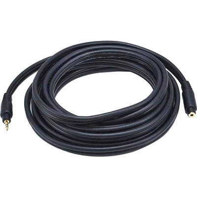 STEREO M TO STEREO F EXT CABLE 15FT-BLK