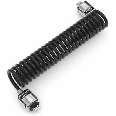 DUAL HEAD COILED T-BAR SECURITY KEYED CABLE LOCK