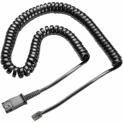 POLY U10P COILED CORD QD TO MODULAR