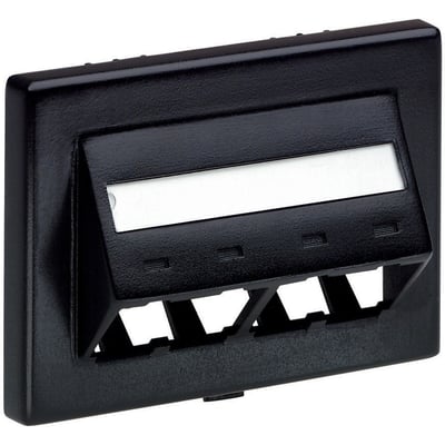 FURNITURE FACEPLATE 4PT HERMN MILLER BLK
