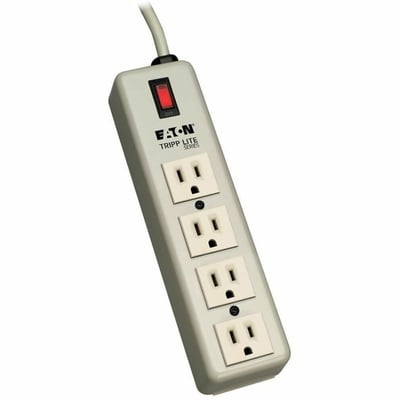 Tripp Lite by Eaton Waber Industrial Power Strip 4-Outlet 6 ft. (1.83 m) Cord 5-15P Lighted On/Off Switch
