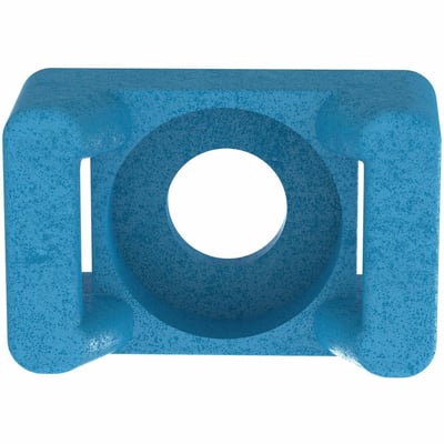 Panduit TM2S8-C76 Cable Tie Mount, Aqua, ETFE, 0.63x0.43" , #8 Screw, PK100