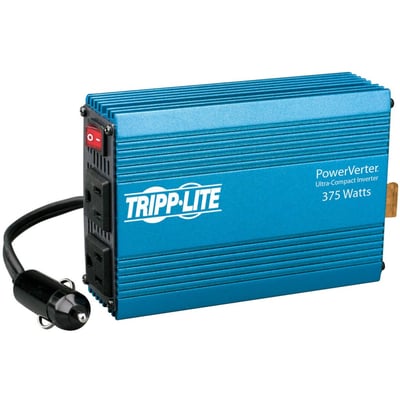 Tripp Lite by Eaton 375W Compact Car Portable Inverter 12V DC to 120V AC 2 Outlet