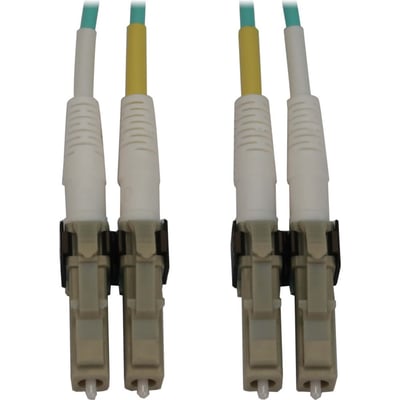 Eaton Tripp Lite Series 400G Multimode 50/125 OM3 Switchable Fiber Optic Cable (Duplex LC-PC M/M), LSZH, Aqua, 3 m (9.8 ft.)