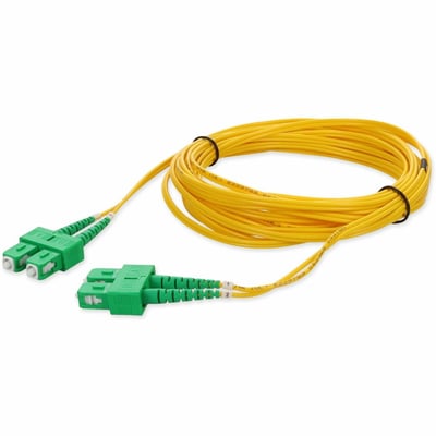 AddOn 6m ASC to ASC Yellow OS2 Duplex OFNR (Riser-Rated) SMF Fiber Patch Cable