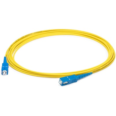 AddOn 93m SC to SC Yellow OS2 Simplex OFNR (Riser-Rated) SMF Fiber Patch Cable