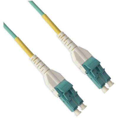 ENET LC to LC Uniboot OM4 50/125 10/40/100G Multimode Duplex Aqua Fiber Cable 3 Meter