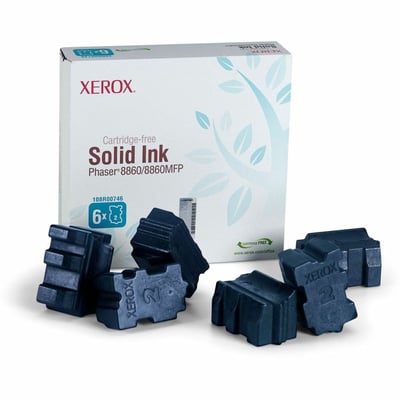 Xerox Genuine Phaser™ 8860/8860MFP Cyan Solid Ink (14000 Pages) - 108R00746