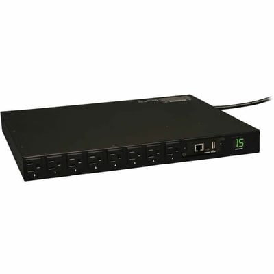 Tripp Lite by Eaton PDU 1.4kW Single-Phase Switched PDU - LX Interface 120V Outlets (16 5-15R) 5-15P 120V Input 12 ft. (3.66 m) Cord 1U Rack-Mount TAA