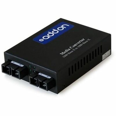 AddOn 100Base-FX(SC) to 100Base-LX(SC) MMF/SMF 1310nm 2km/20km Media Converter