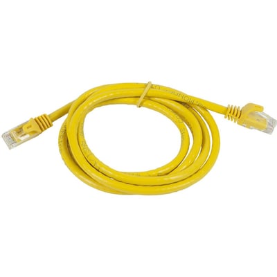 FLEXBOOT CAT5E 24AWG UTP ETHERNET NETWORK PATCH CABLE, 14FT YELLOW