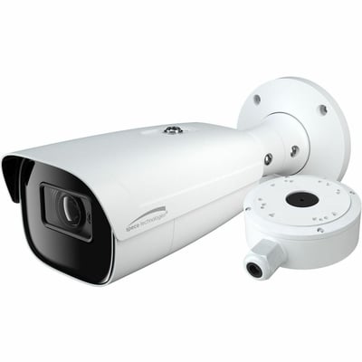 8MP H.265 NDAA IP BULLET CAMERA WITH ADVANCED ANALYTICS AND JUNCTION BOX, WHITE