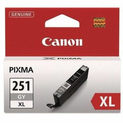 Canon CLI-251GY XL Original High Yield Inkjet Ink Cartridge - Gray Pack