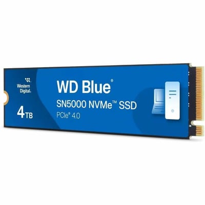 WD Blue SN5000 WDS400T4B0E-00BKY0 4 TB Solid State Drive - M.2 2280 Internal - PCI Express NVMe (PCI Express NVMe 4.0 x4)