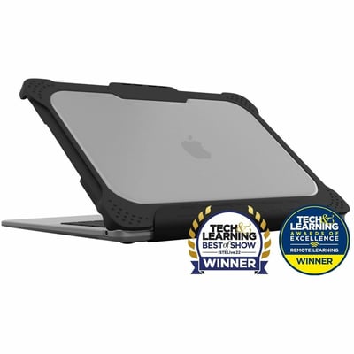 EXTREME SHELL-L FOR MACBOOK PRO 14 (2021 W/TOUCH ID - M1 PRO CHIP ) (BLACK/CLEAR