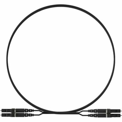 Panduit Opti-Core 2 Fiber, OM4+, Key/NonKey A-Black LC Duplex, Plenum
